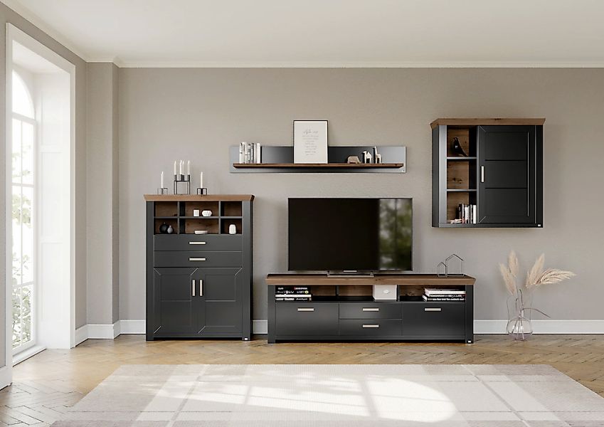 set one by Musterring Wohnwand "York" Set, 4 Stk. tlg. günstig online kaufen