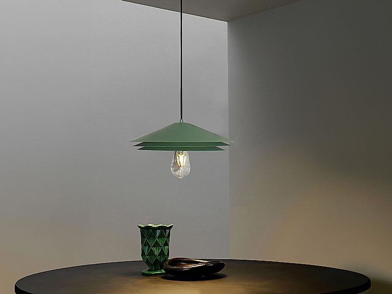 Deckenleuchte aus Metall - D 35 x H 161 cm - Grün - KIRUNA günstig online kaufen