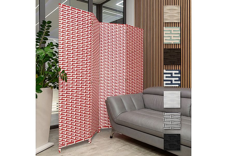 Hexim Raumteiler, Paravent 180x180 cm - Trennwand 4-teilig klappbar für Inn günstig online kaufen