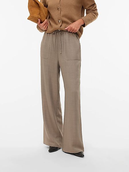 Vero Moda Schlupfhose "VMMELANEY HW LOOSE PANT WVN GA NOOS" Kunstfaser, loo günstig online kaufen