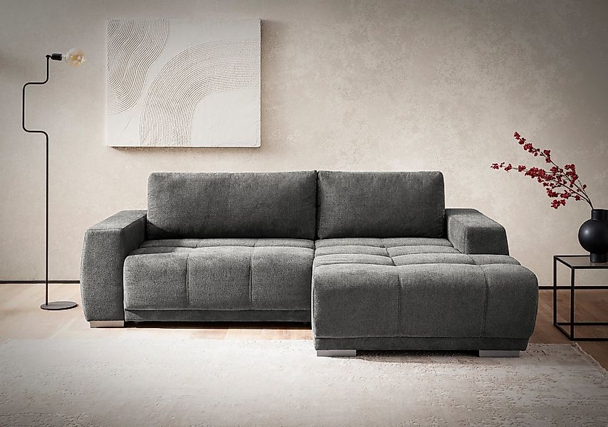 INOSIGN Ecksofa "Bolero L-Form", wahlweise mit Bettfunktion & Bettkasten günstig online kaufen