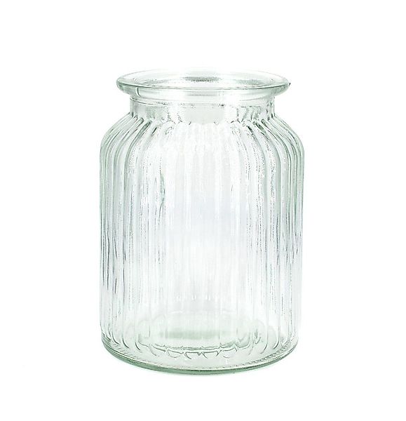 Creativery Windlicht, Windlicht Glas gerillt 11x14,5cm günstig online kaufen