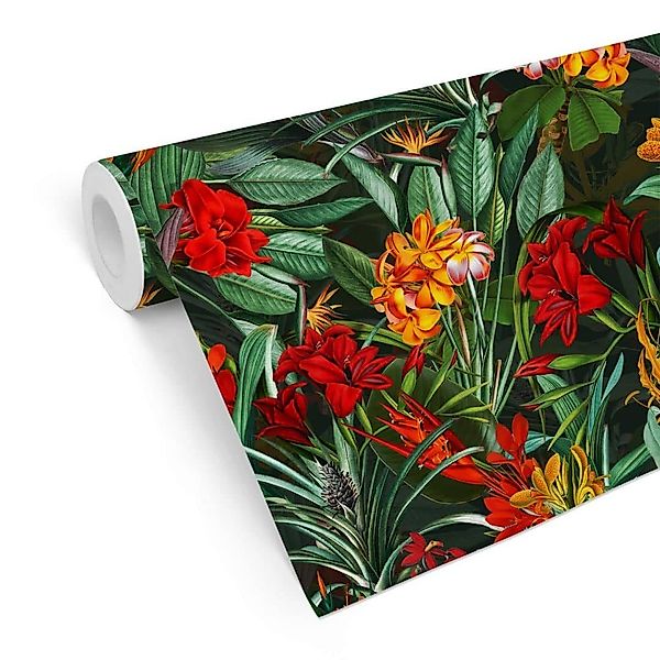 K&L Wall Art Mustertapete Dschungel Blumentapete günstig online kaufen