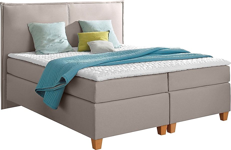 Home affaire Boxspringbett "Houssay", inkl. Topper, 5 Breiten, 2 Härtegrade günstig online kaufen
