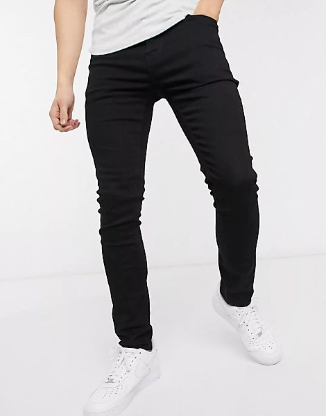 ASOS DESIGN – Superenge Jeans in Schwarz günstig online kaufen
