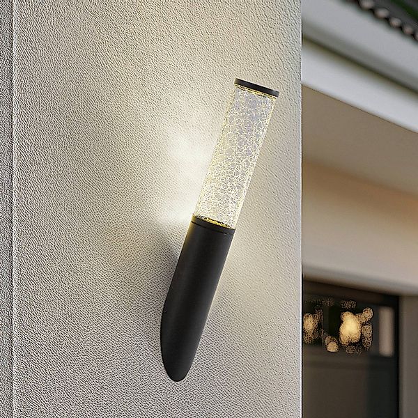 Lindby Außenwandleuchte Gavros, 45 cm, schwarz, Aluminium günstig online kaufen