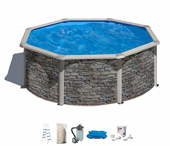 my POOL BWT Rundpool in moderner Steinoptik, Höhe 120 cm, verschiedene Größ günstig online kaufen