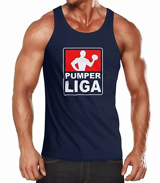 MoonWorks Tanktop Herren Tanktop Pumper Liga Fitness Gym Bodybuilder Shirt günstig online kaufen
