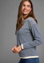 Laura Scott Rundhalspullover Feinstrickpullover aus Strukturstrick günstig online kaufen