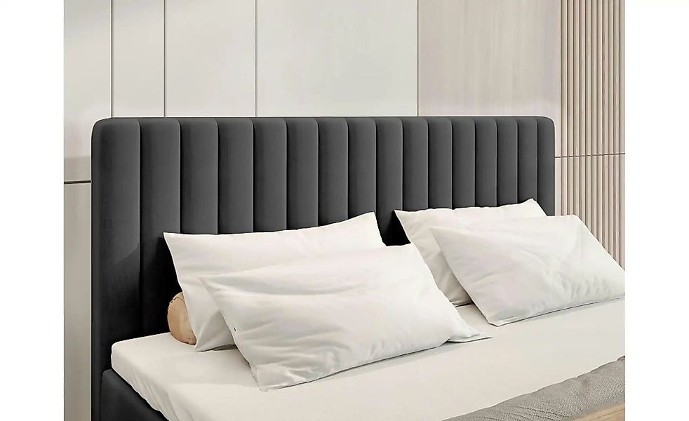 Boxbett mit Bettkasten und Topper Drayton ¦ schwarz ¦ Maße (cm): B: 140 H: günstig online kaufen