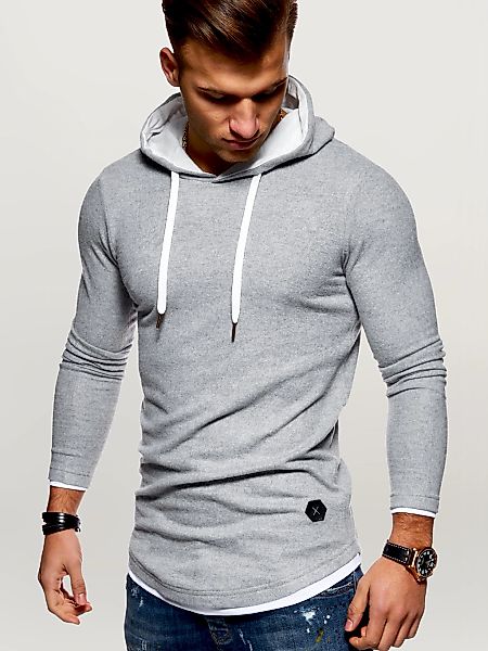 behype Kapuzensweatshirt "LAYER" im trendigen Layer-Look günstig online kaufen