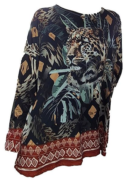 Einkaufszauber Tunika Tunika Shirt Bluse Leopard im Dschungel - XL XXL Größ günstig online kaufen
