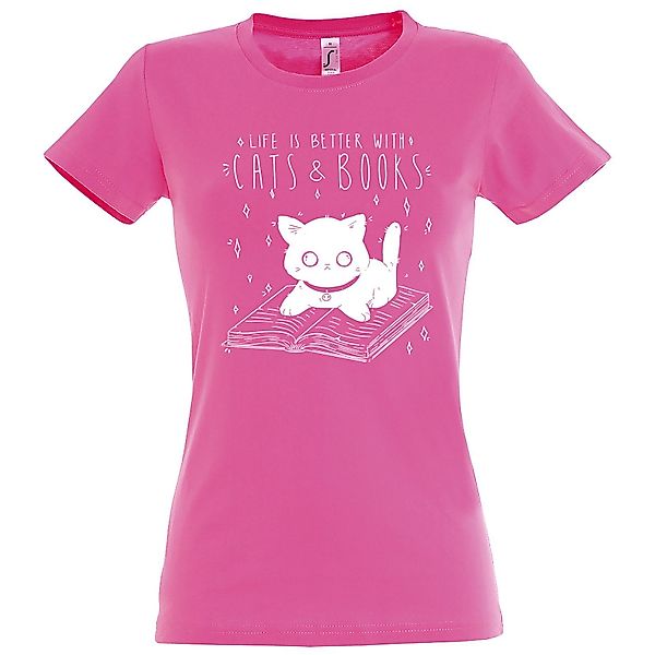 Youth Designz T-Shirt Cats & Books günstig online kaufen