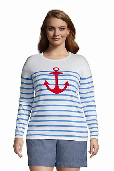 Feinstrick-Pullover Maritim in großen Größen, Damen, Größe: 48-50 Plusgröße günstig online kaufen