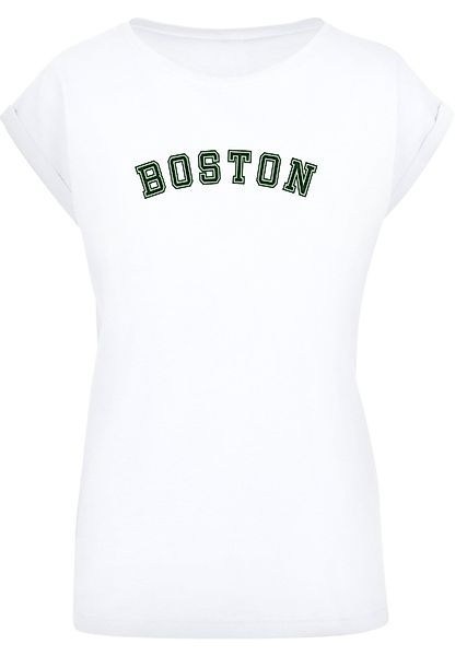 Merchcode T-Shirt "Merchcode Damen Ladies Boston Extended Shoulder Tee", (1 günstig online kaufen
