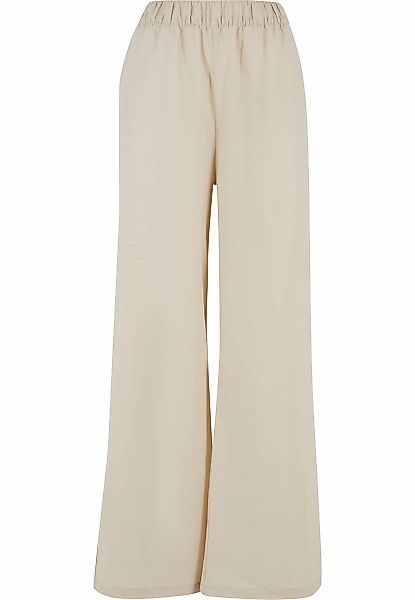URBAN CLASSICS Stoffhose "Urban Classics Damen Ladies Linen Mixed Wide Pant günstig online kaufen