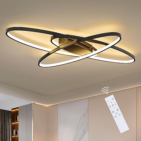 ZMH LED Deckenleuchte Wohnzimmer Dimmbar mit günstig online kaufen