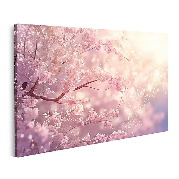 islandburner Leinwandbild, Rosa Blütenzweige im magischen günstig online kaufen