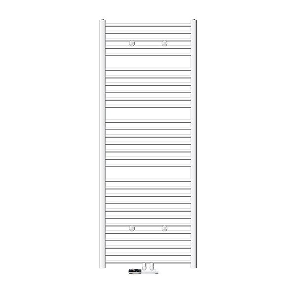 ECD Germany Badheizkörper Mittelanschluss 75 x 180 cm Weiß mit Thermostat E günstig online kaufen