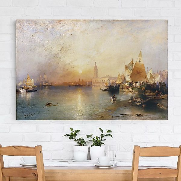 Leinwandbild - Querformat Thomas Moran - Venedig bei Sonnenuntergang günstig online kaufen