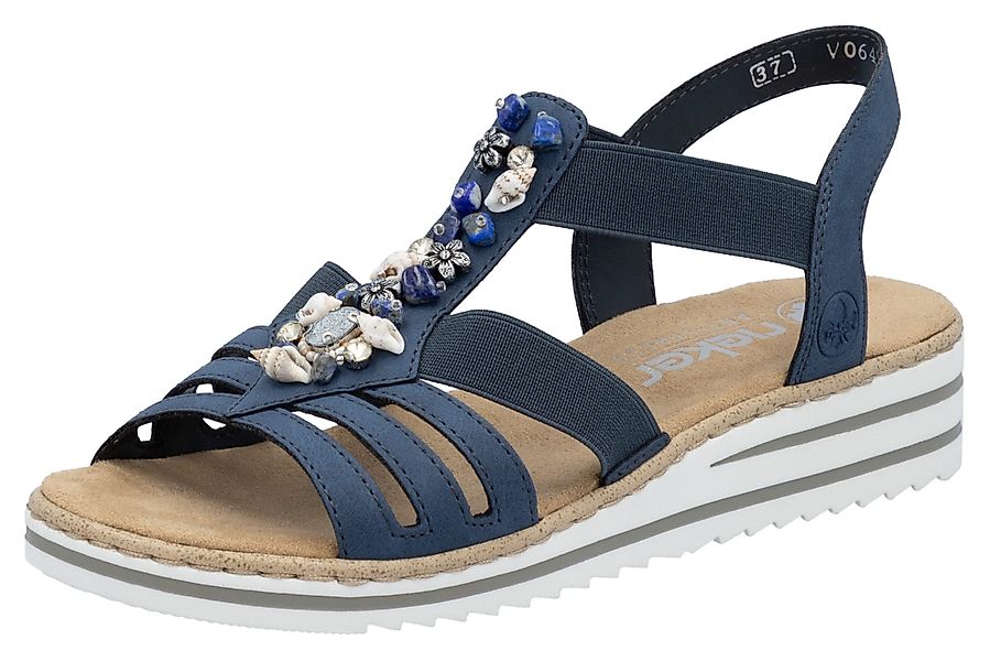 Rieker Riemchensandale, Sommerschuh, Sandalette, Keilabsatz, mit günstig online kaufen