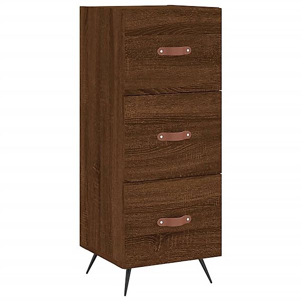 vidaXL Sideboard Braun Eichen-Optik 34,5x34x90 cm Holzwerkstoff 828579 günstig online kaufen