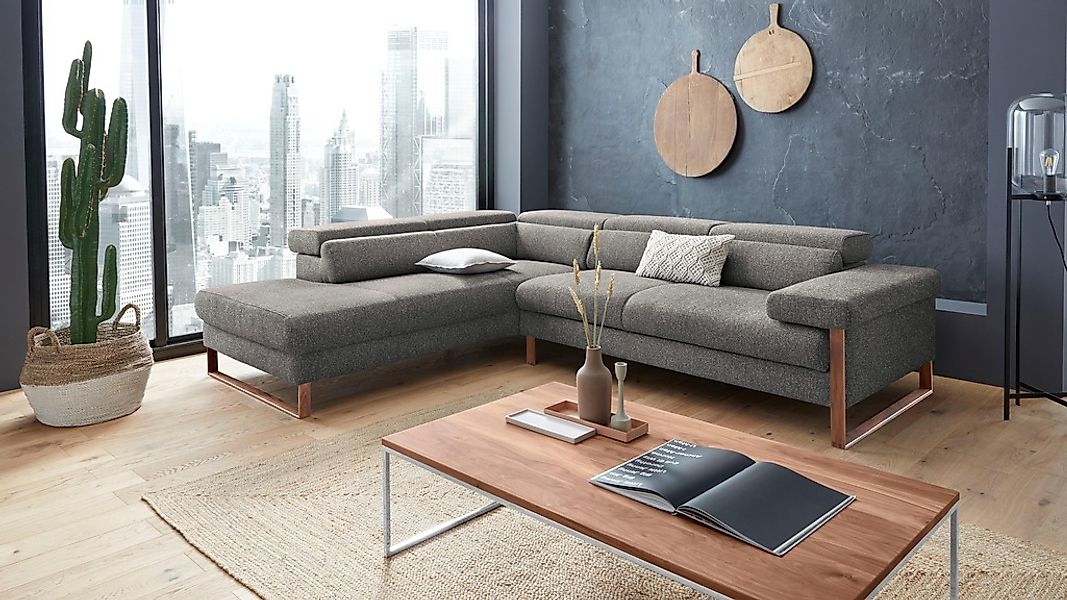 W.SCHILLIG Ecksofa "finn, Designsofa mit tollem Sitzkomfort, bequem, L-Form günstig online kaufen