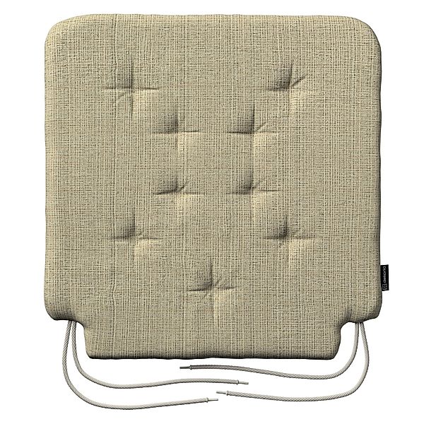 Stuhlkissen Christoph mit Bindeschnur, beige-creme, 42 x 41 x 3,5 cm, Livin günstig online kaufen