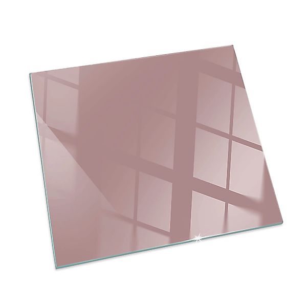 Tulup Glasplatte für Kamin Rosa Glasbodenplatte für Kaminöfen Quadrat 60x60 günstig online kaufen