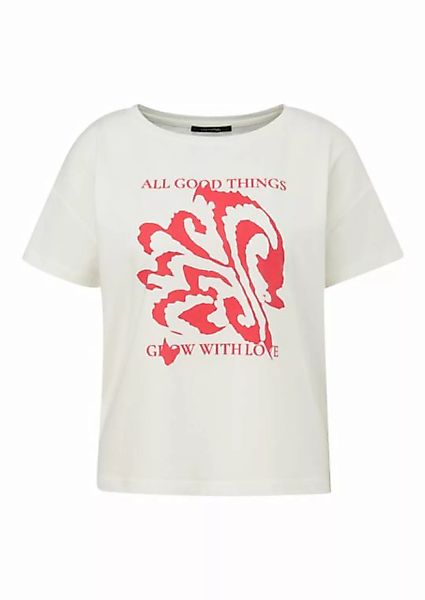 Comma Kurzarmshirt Printshirt aus Baumwollmix im Boxy Cut Artwork günstig online kaufen