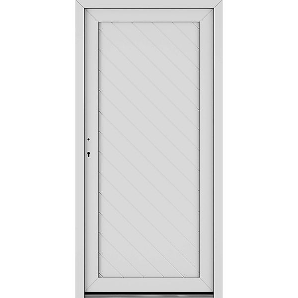 Roro Nebeneingangstür OKE 1153 Kunststoff 5FA Weiß 98 cm x 198 cm DIN L günstig online kaufen