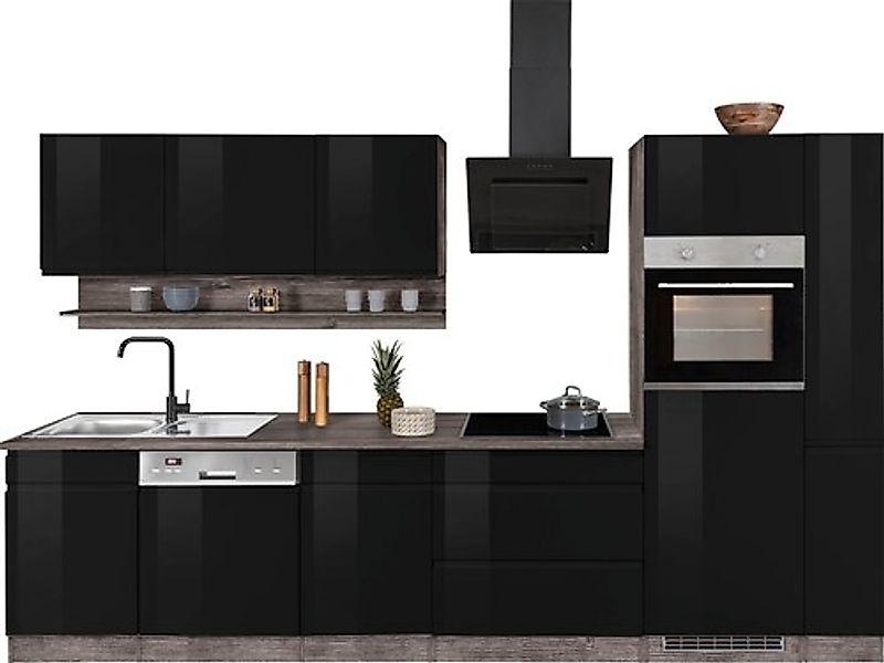 HELD MÖBEL Küchenzeile »Virginia«, Breite 330 cm, ohne E-Geräte günstig online kaufen