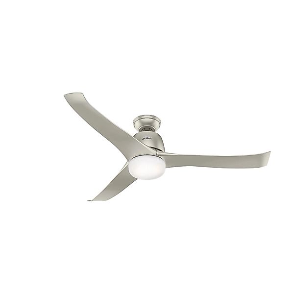 HUNTER FANS Deckenventilator Harmony Nickel 137 cm mit Beleuchtung und Fern günstig online kaufen