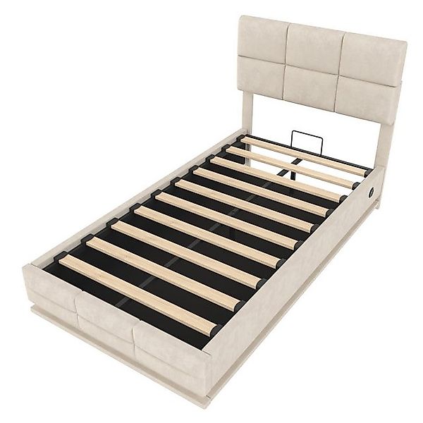 KLAM HOME Polsterbett verfügbar 90x200 140x200 160x200 180x200cm (LED-Ambie günstig online kaufen