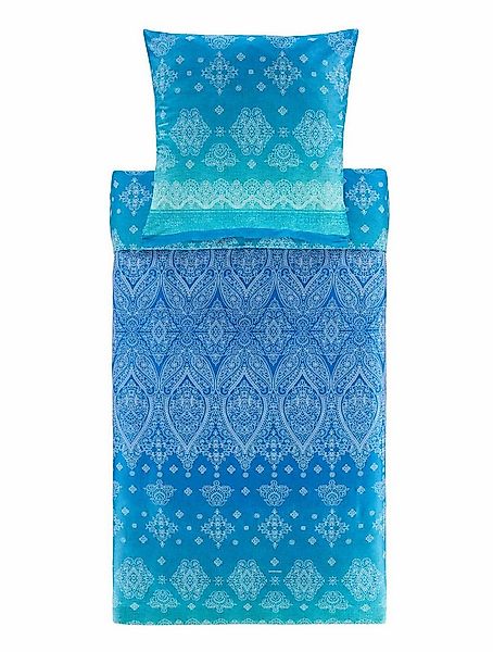 Bassetti Bettwäsche Bassetti Satin Bettwäsche KERALA, B1 Blau, Baumwolle, 2 günstig online kaufen