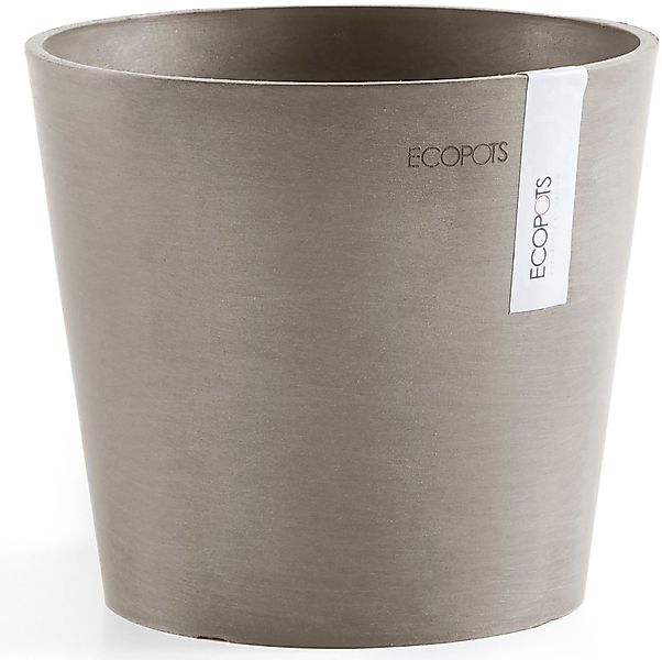 ECOPOTS Blumentopf Amsterdam Mini 17 Taupe, günstig online kaufen