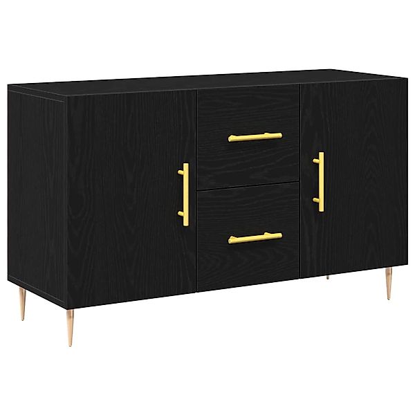 vidaXL Sideboard Schwarz Eichen-Optik 100 x 36 x 60 cm Holzwerkstoff 862957 günstig online kaufen