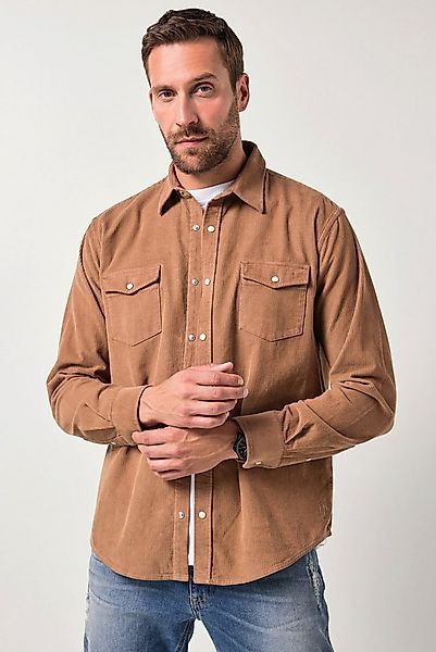 JP1880 Businesshemd JP1880 Cordhemd Langarm Kentkragen Modern Fit günstig online kaufen