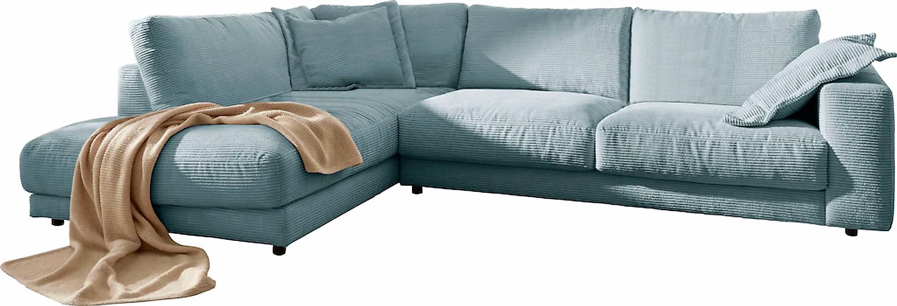 Home affaire Ecksofa "Enisa XXL B/T/H: 325/224/85 cm L-Form" Kuschelig, gem günstig online kaufen