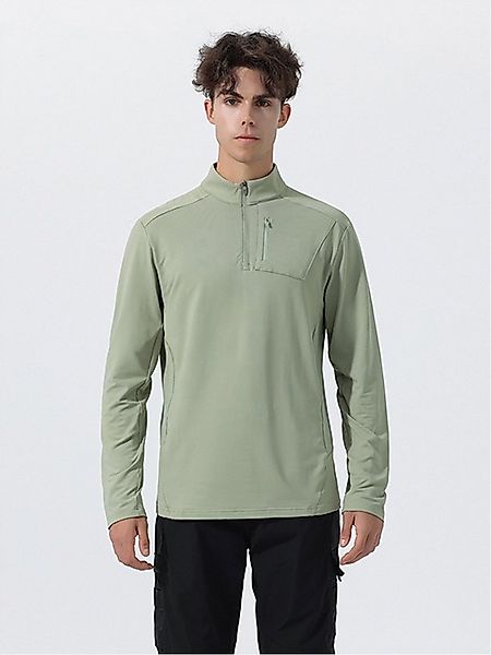 YOUTHUP Funktionsshirt Herren Stretch-Sportshirt mit Zipp-Polo-Kragen günstig online kaufen