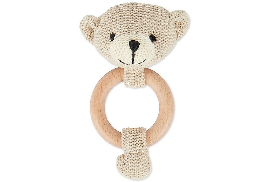 BIECO Greifspielzeug Bieco Greifling Baby Rassel Länge 14cm Bär Häkel Rasse günstig online kaufen