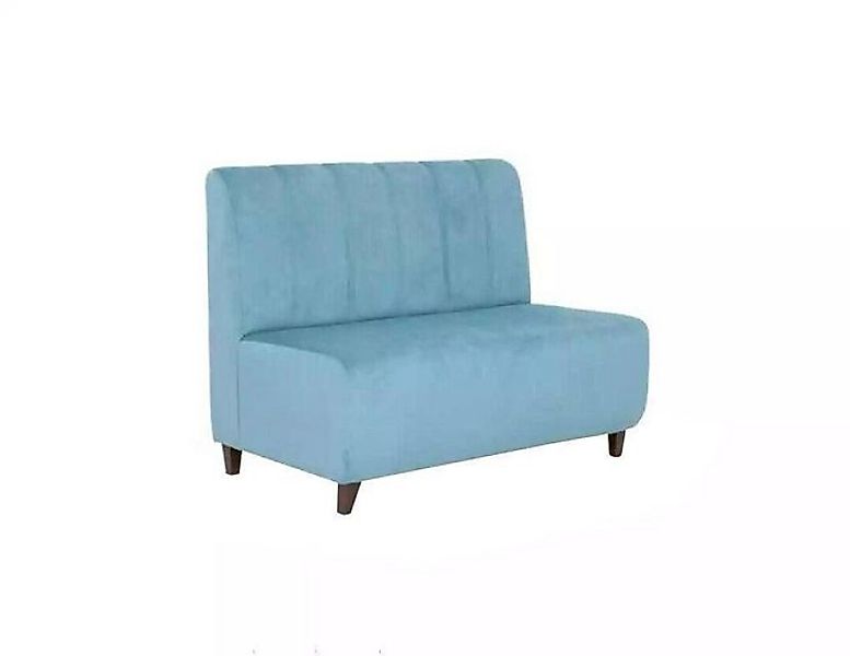 Xlmoebel Sofa Blaues Zweisitzer Büro Sofa Stoffcouch Zeitgenössisches Sitzm günstig online kaufen