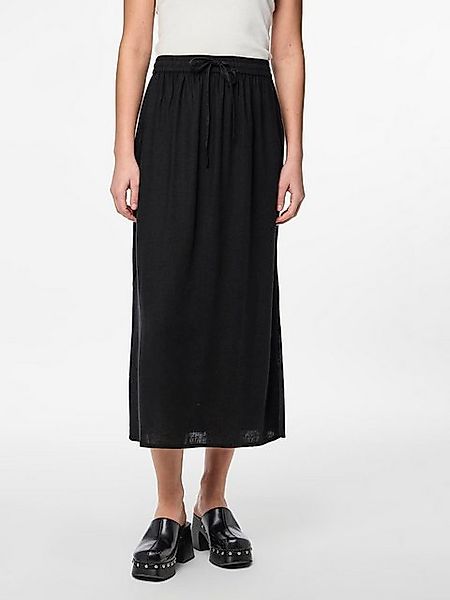 pieces Sommerrock PCPIA MW ANKLE SKIRT WVN NOOS mit Leinen günstig online kaufen