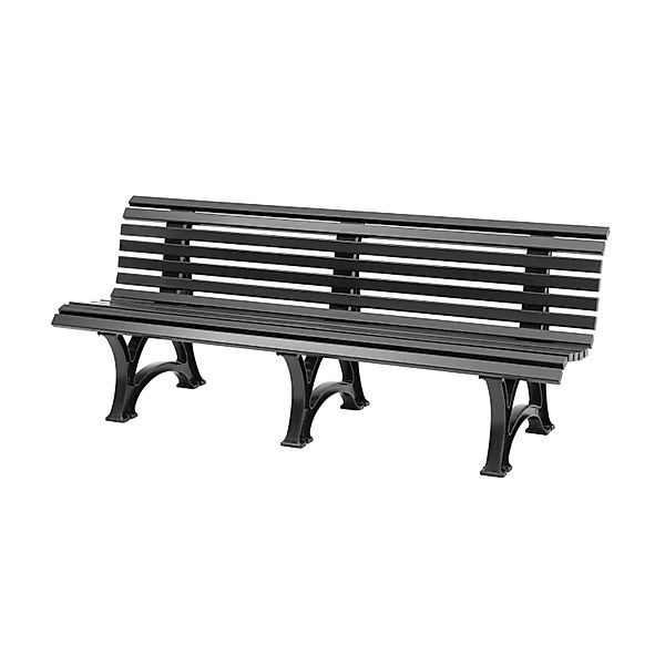 PROREGAL® Gartenbank Gartenbank Jamaika, 4-Sitzer, Graphitgrau, günstig online kaufen