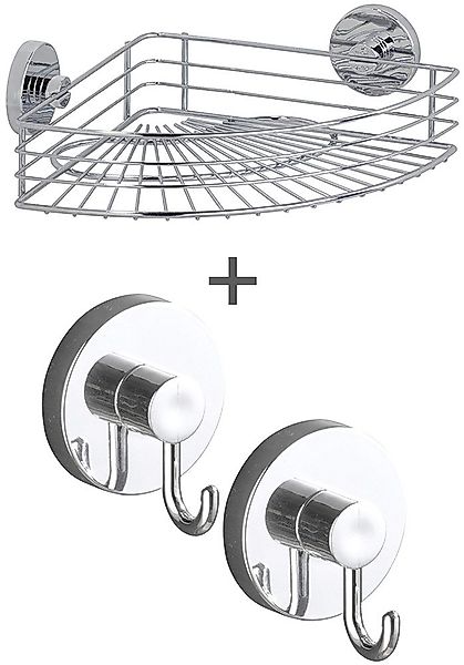 WENKO Eckregal Vacuum-Loc® Modell Bari, 3-tlg., günstig online kaufen