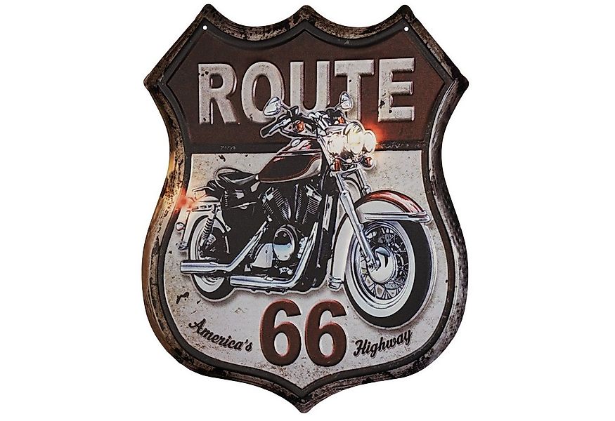 Moritz Metallschild Route 66 Straßenschild Motorrad, Vintage Retro Deko Sch günstig online kaufen