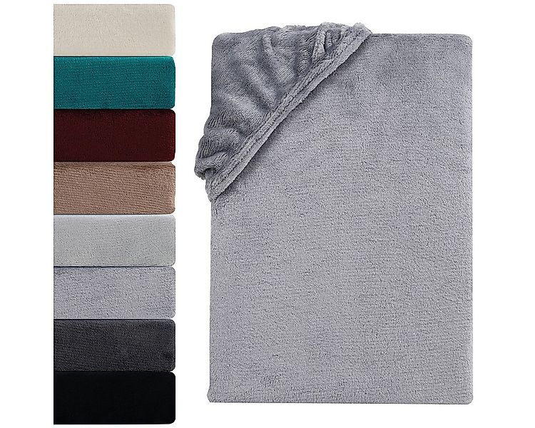 Visaggio Spannbettlaken Cashmere Touch Winter Spannbetttuch Super Soft Bett günstig online kaufen