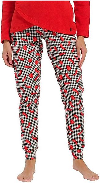 Rebelle Pyjamahose Damen Pyjama Hose Paprika günstig online kaufen