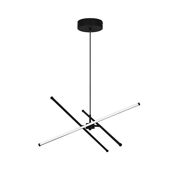 LED-Pendellampe Sandy, Länge 60 cm, schwarz, Metall günstig online kaufen