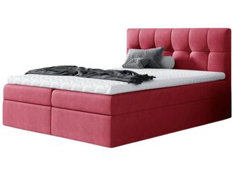 Beautysofa Boxspringbett Kontinentales Bett mit Matratze günstig online kaufen